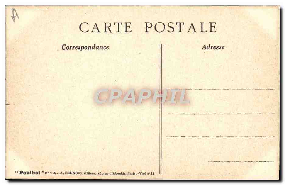 CPA Fantaisie Illustrateur Poulbot  — Verso