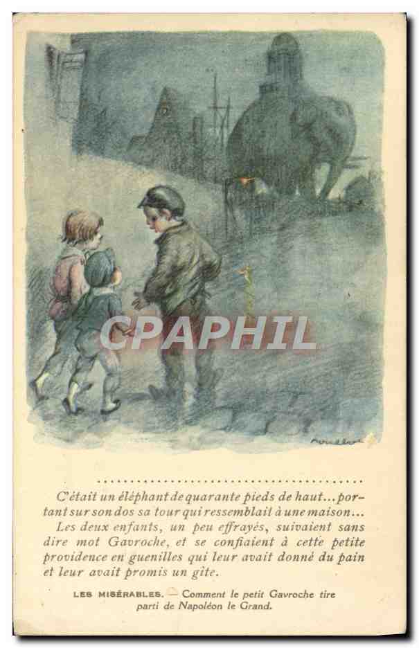 Les Misérables — Comment le petit Gavroche tire parti de Napoléon le Grand — éditeur Nani Chacoux Paris