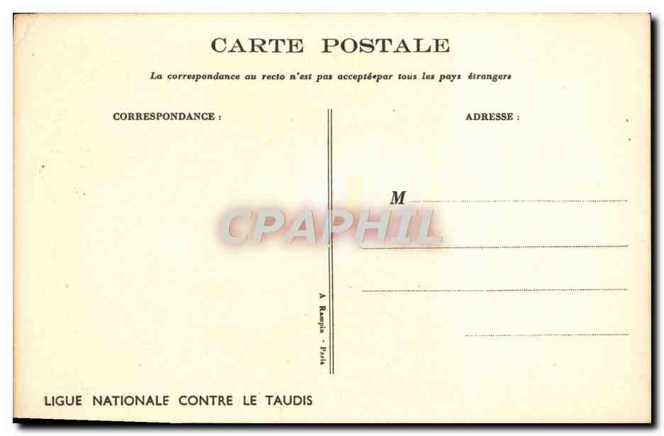 CPA Fantaisie Illustrateur Poulbot  — Verso