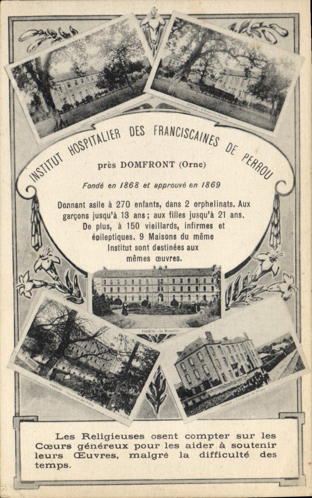 Institut Hospitalier des Franciscaines de Perrou — près Domfront (Orne) — éditeur non visible
