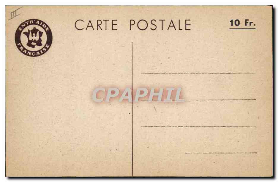 CPA Enfants Entraide Francaise  — Rückseite