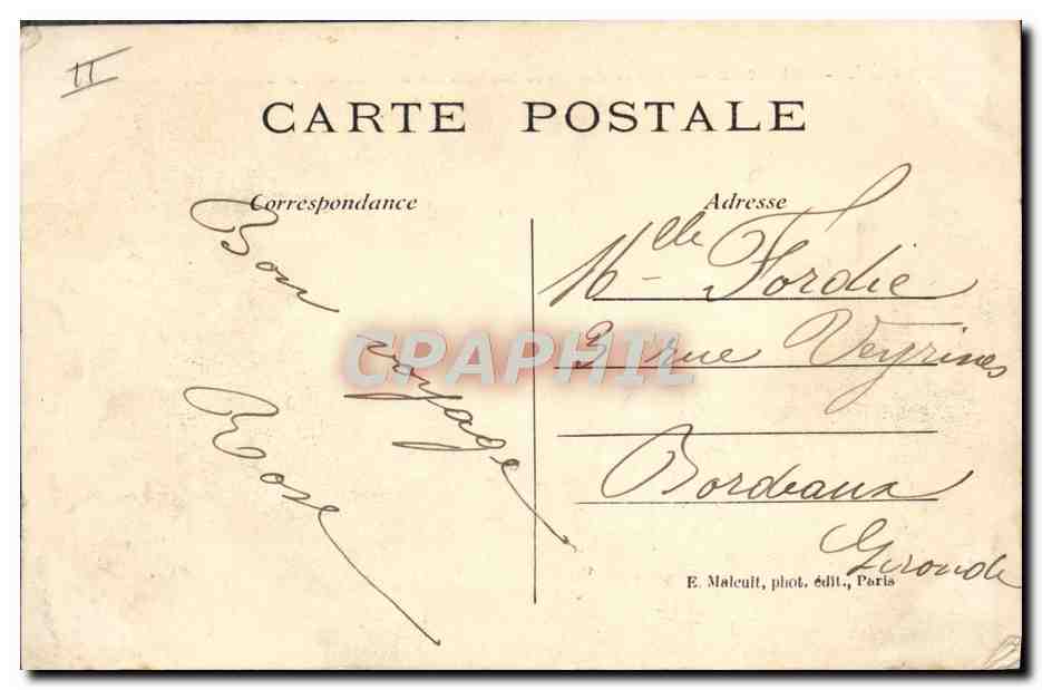 CPA Enfants St Maurice L'asile des alienes La cour d'honneur  — Verso