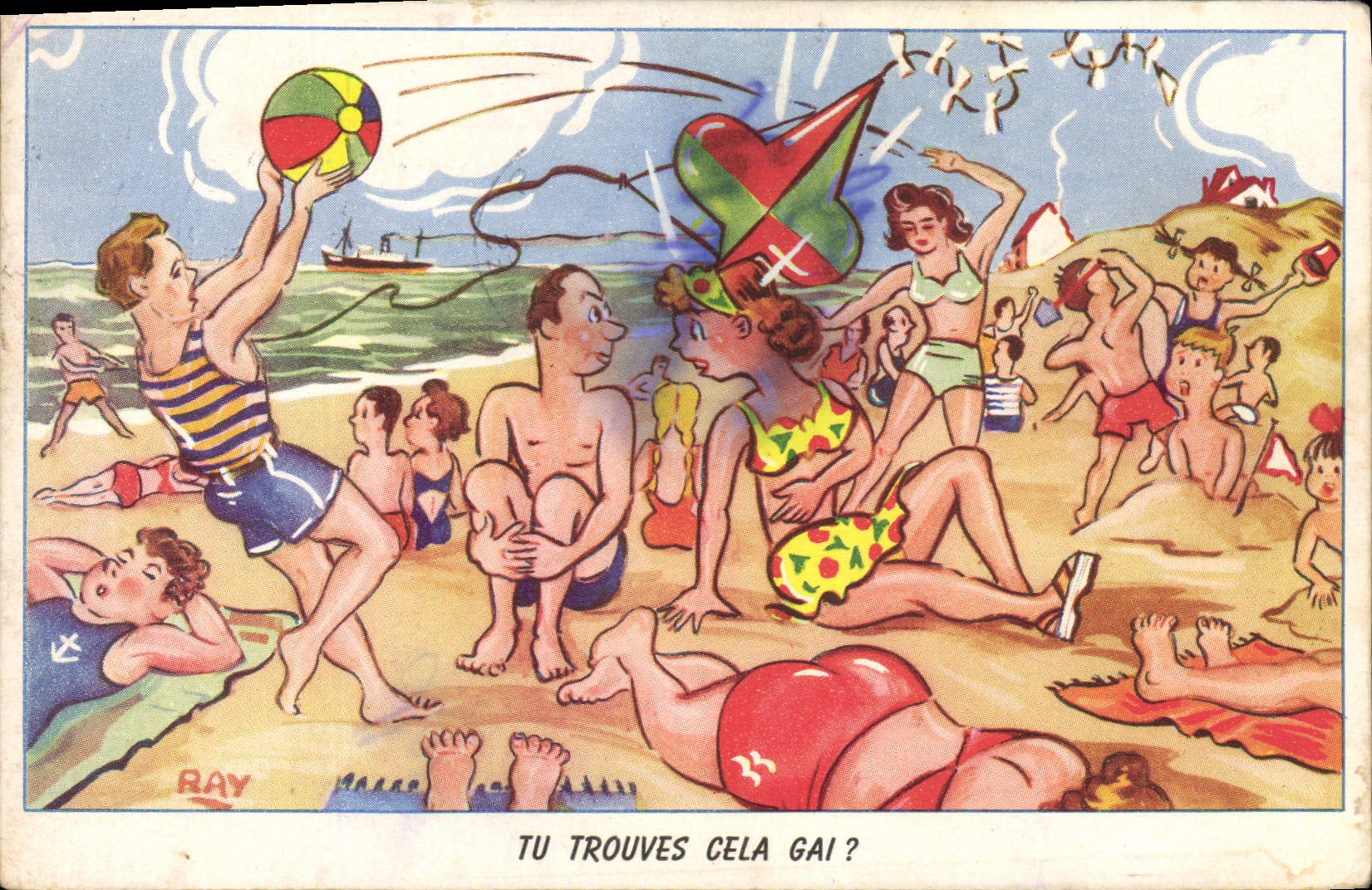 Plage animée — dessin de RAY — éditeur MYCICA