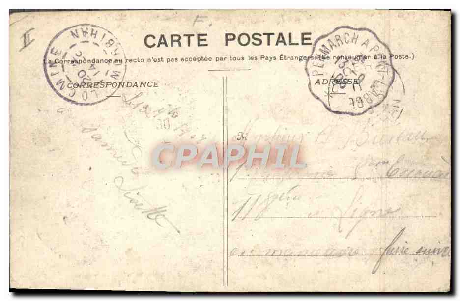 CPA Militaria Feu de salve Joue  — Rückseite