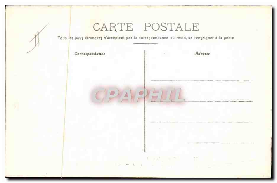 Grandes Manœuvres 1909 — Expériences sur la voie ferrée — En Bourbougnais — Reverso
