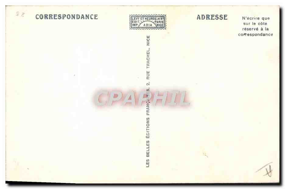 CPA Folklore Savoie Costumes Montaimont — Verso