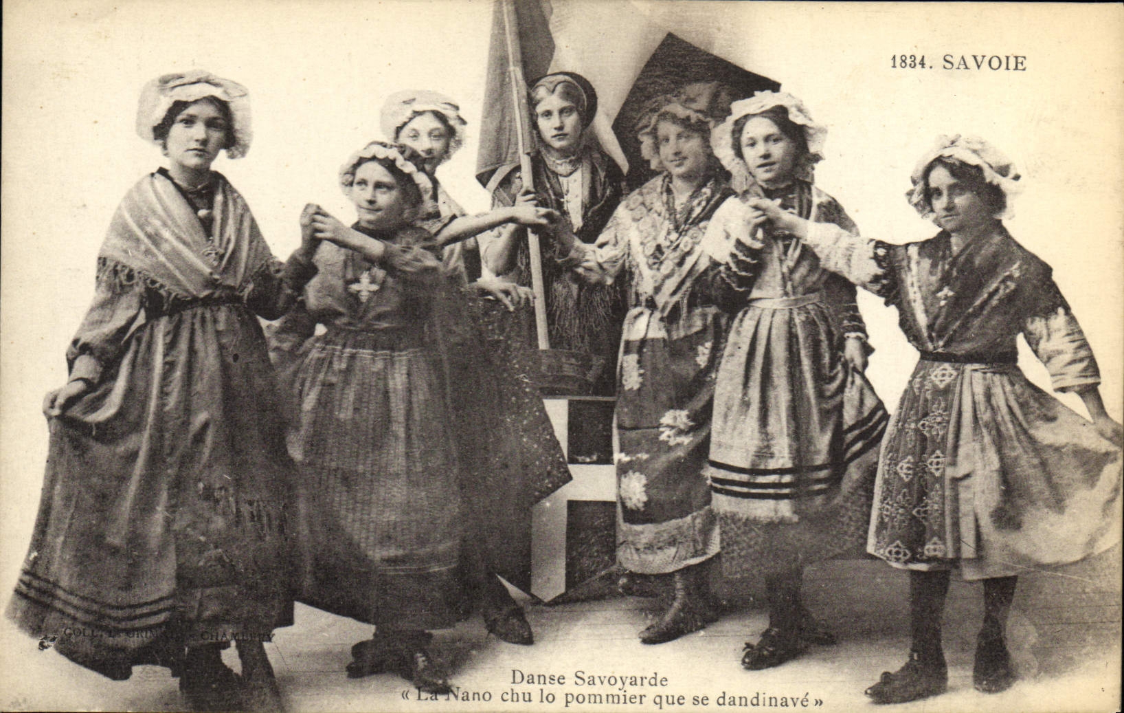 CPA Folklore Savoie Danse savoyarde