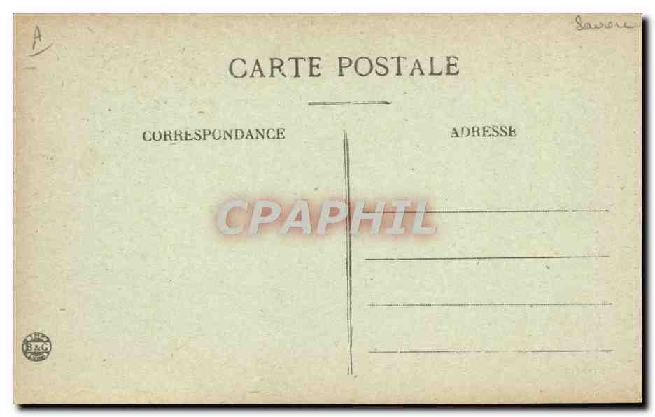 CPA Folklore Costumes de Savoie Tarentaise Fileuse  — Verso