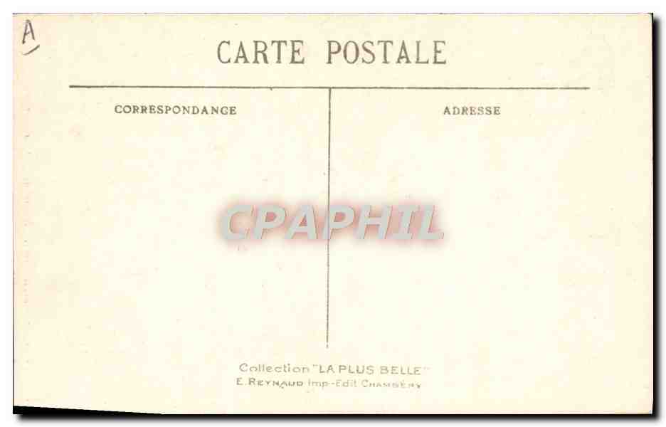 CPA Folklore Costumes de Savoie Environs de Chambery  — Verso