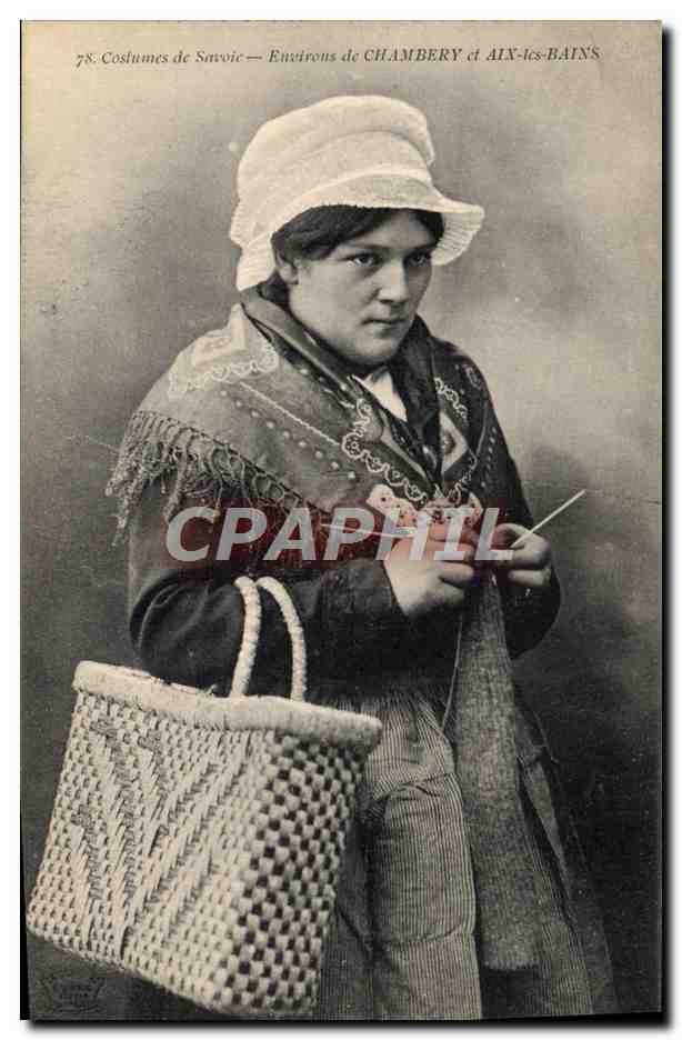 CPA Folklore Costumes de Savoie Environs de Chambery et Aix les Bains 