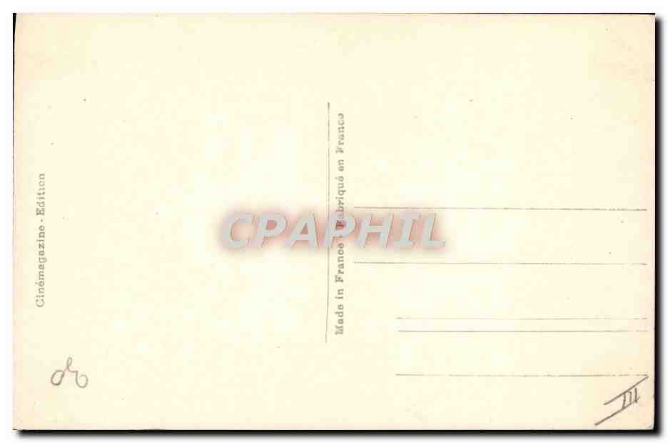 CPM Cinema Romuald Joube  — Verso