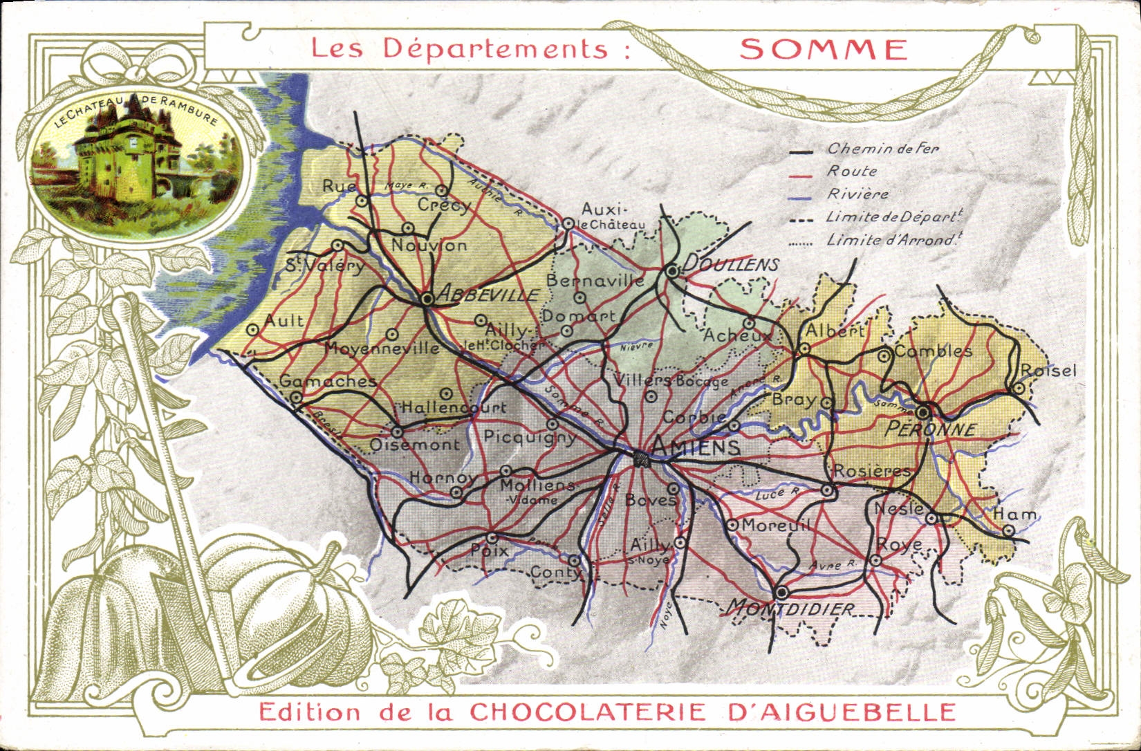 Les Départements : SOMME — Édition de la CHOCOLATERIE D'AIGUEBELLE