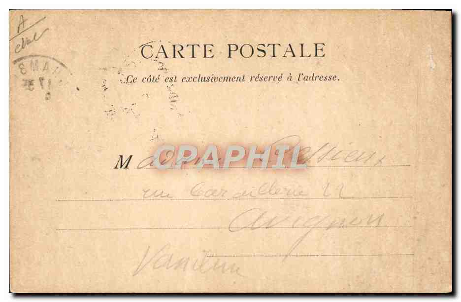 CPA Carte Geographique Haute Savoie — Verso