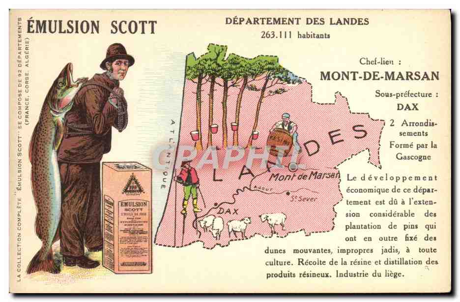 Département des Landes — Émulsion Scott — Éditeur non visible