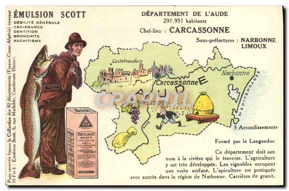 Département de l'Aude — Carcassonne — Émulsion Scott