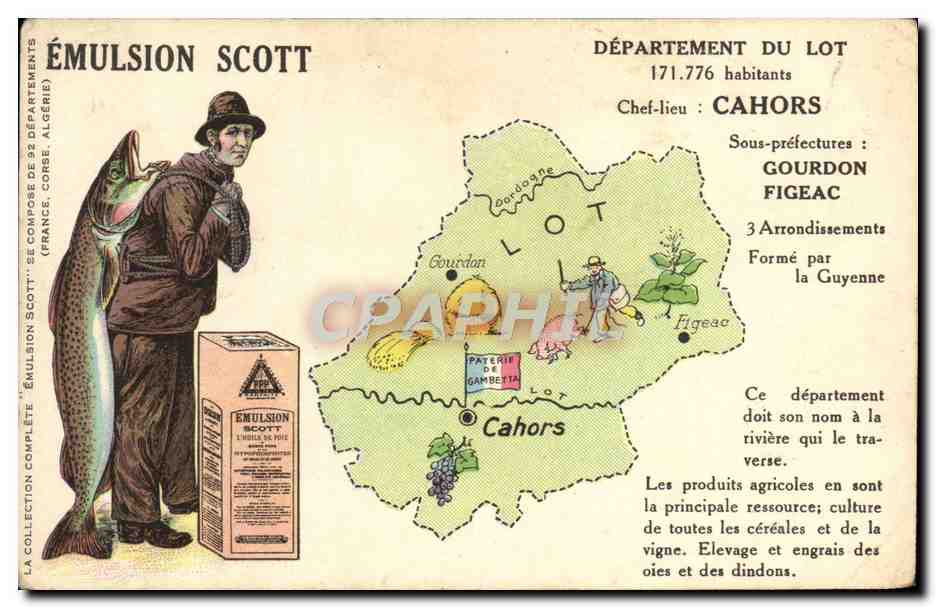 Département du Lot — Cahors — Émulsion Scott