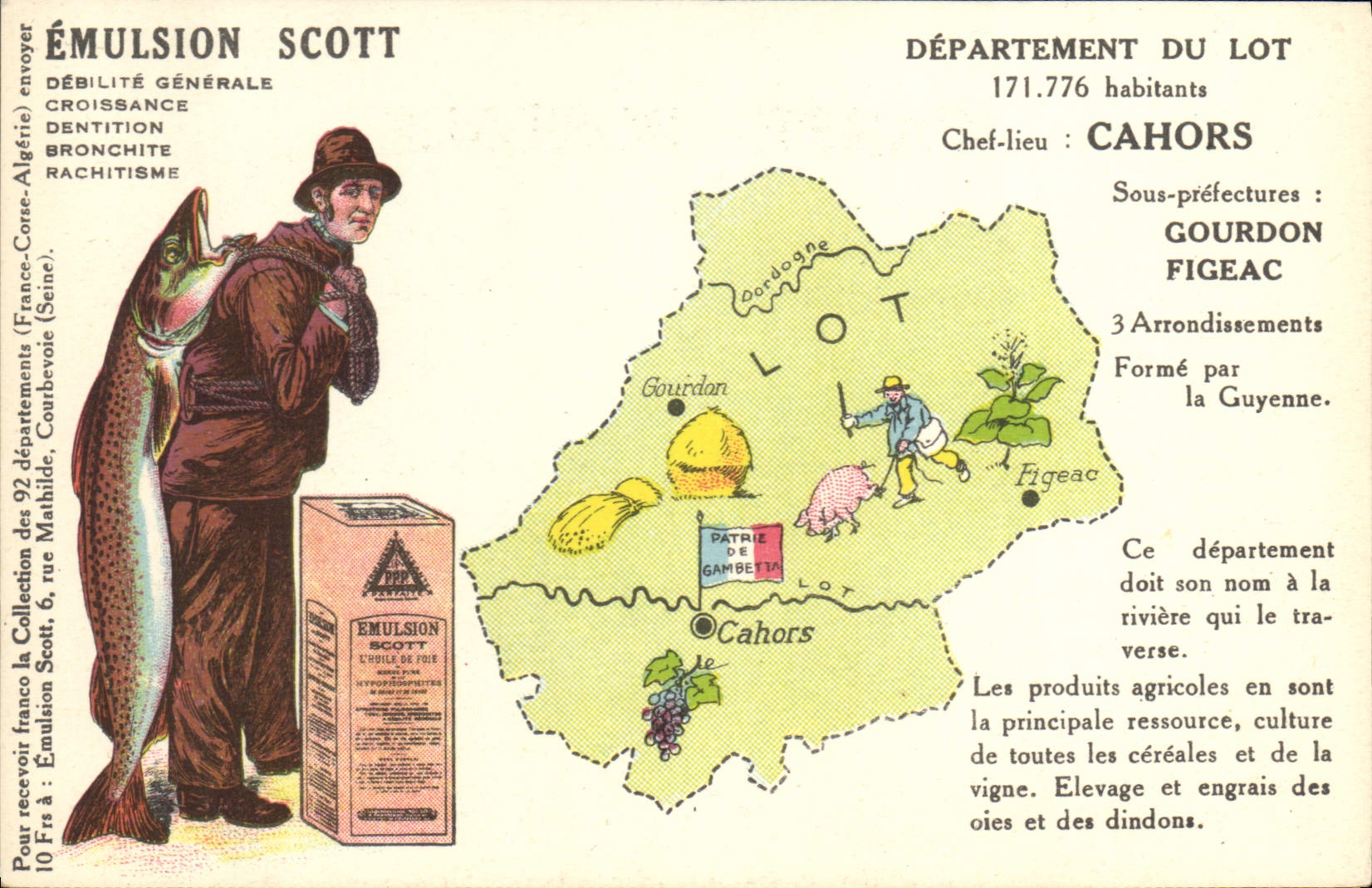Département du Lot — Cahors — Émulsion Scott