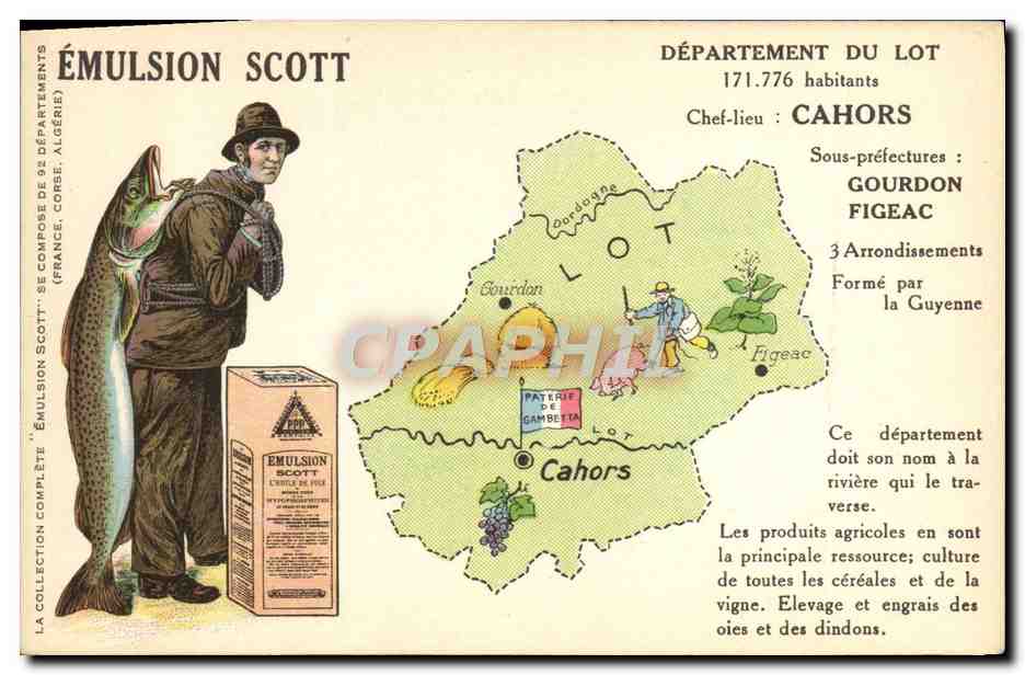 Département du Lot — Cahors — Émulsion Scott