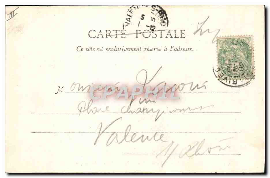 CPA Rives Manufactures de Papiers Blanchet Freres et Kleber Usine de la liampre  — Rückseite