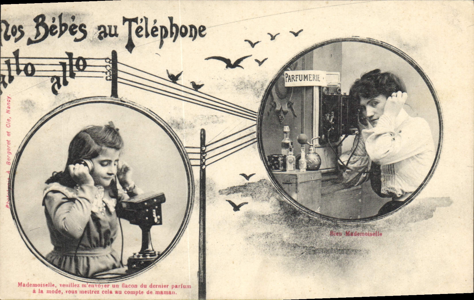 Bébés au Téléphone — Publicité parfumée — Photographe Bergeret & Cie, Nancy