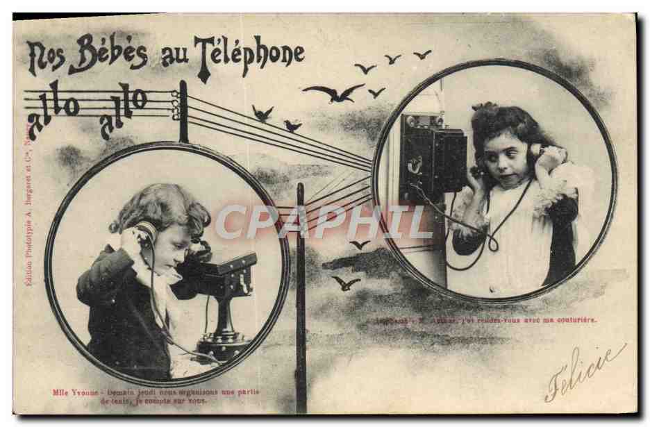 Nos Bébés au Téléphone — Édition Phototypie A. Jungert et Cie, n° 134