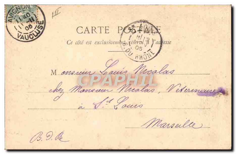 Nos Bébés au Téléphone — Philadelphia A. Barguet et Cie — Nîmes — Verso