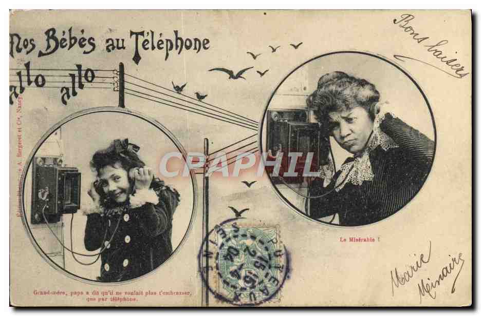 Nos Bébés au Téléphone — Éditeur A. Bongeret et Cie, Nantes — N° de série non visible