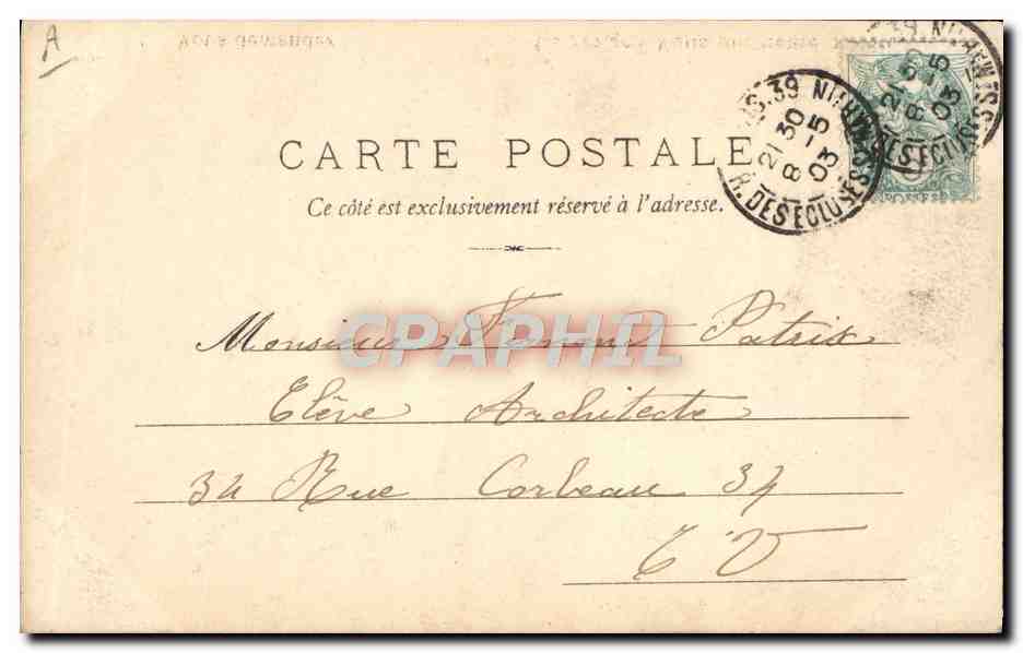 Opérateur téléphonique — humoristique — éditeur anonyme, n° de série non visible — Verso