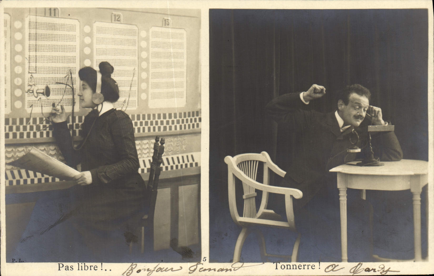 Opérette - Scène de téléphone — P.L. — n°5