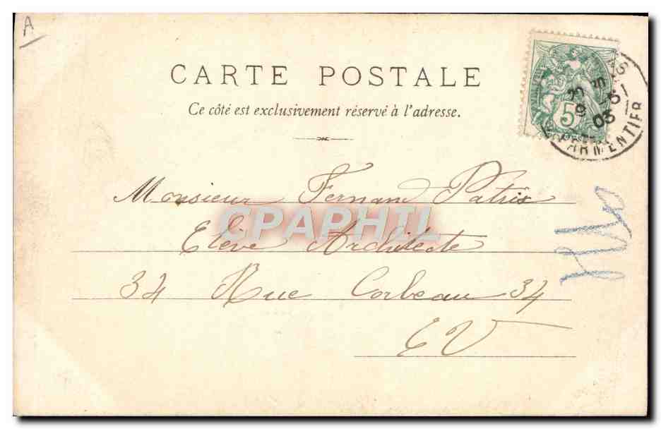 Opérette - Scène de téléphone — P.L. — n°5 — Verso