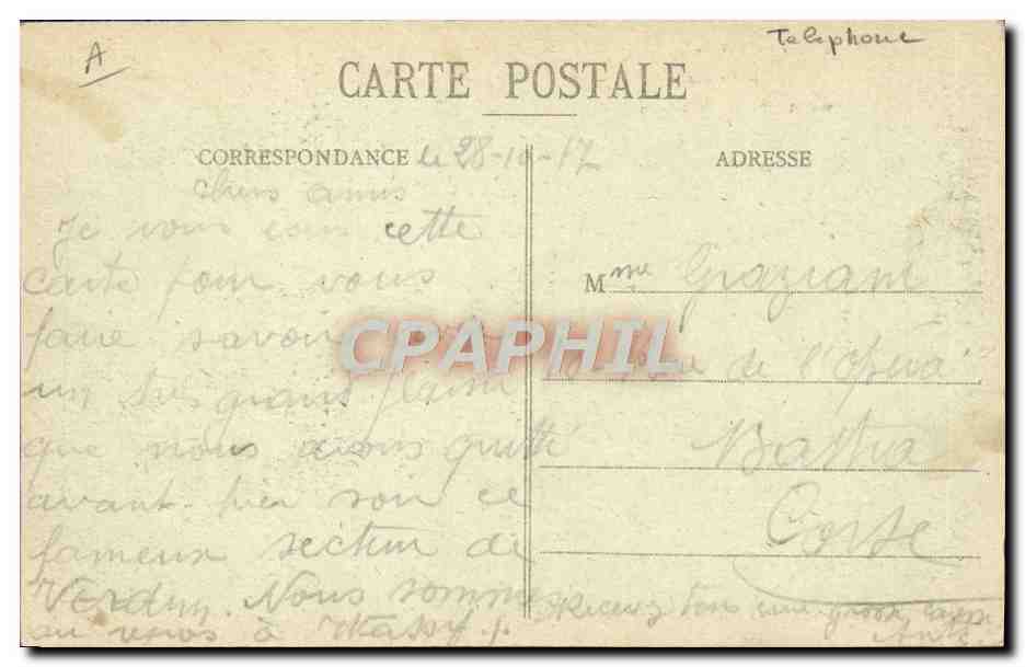 Wassay - Rue Général-Delfrance — Un Baiser de Wassay — Jules Alexandre, edito a Wassy — Verso