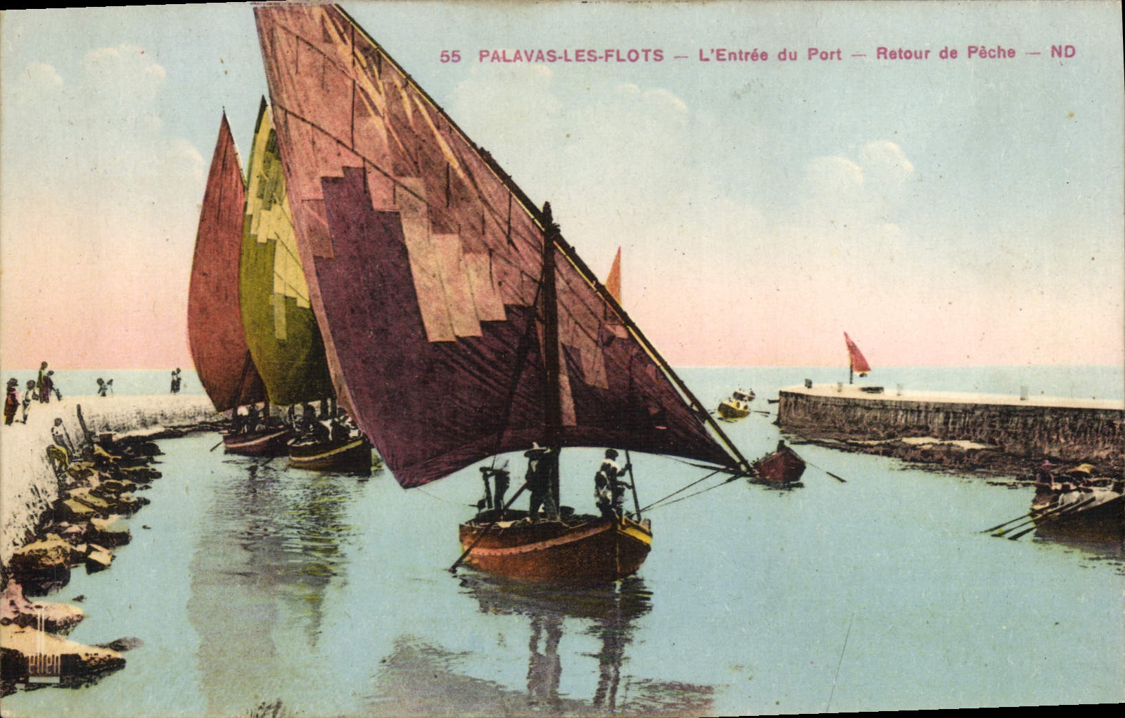 Palavas-les-Flots — L'Entrée du Port — Retour de Pêche — ND