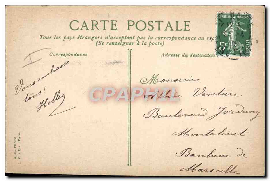 Le Havre - Fischer — Verlag LV.2.CH, Nr. 8 — Rückseite