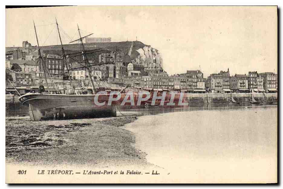 Le Tréport — L'Avant-Port et la Falaise — LL. — N° 201