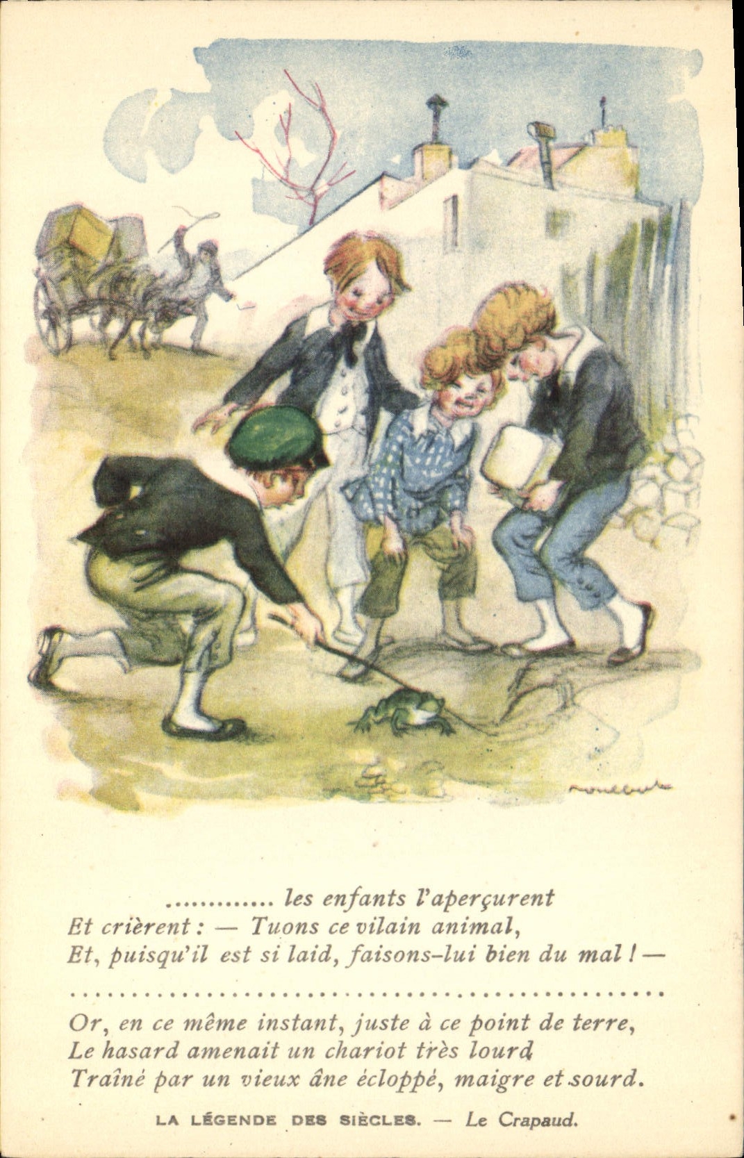 La Légende des Siècles — Le Crapaud — dessin de M. Rovéa