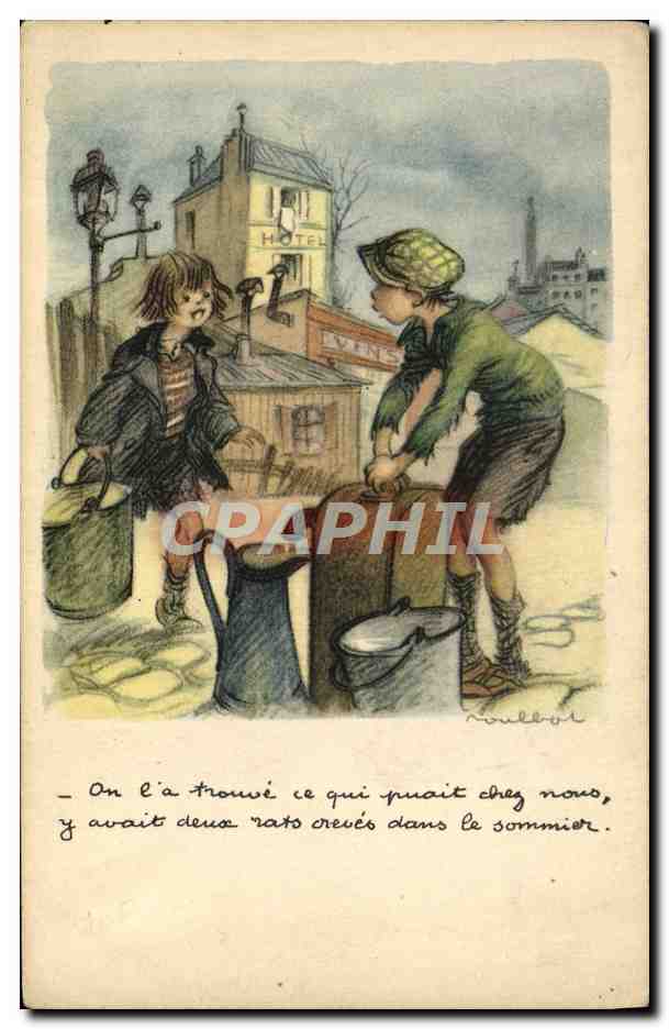CPA Illustrateur Poulbot 