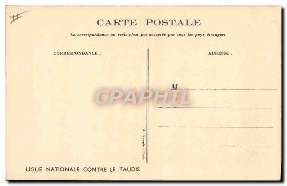 CPA Illustrateur Poulbot  — Verso