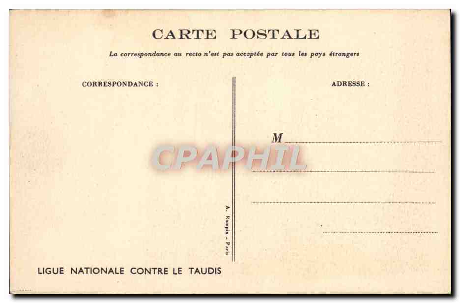 CPA Illustrateur Poulbot  — Verso