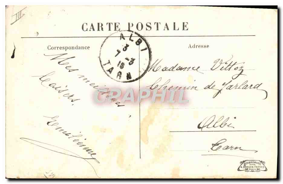 CPA Institution de Madame Pinard Rue Marcelin Berthelot Montrouge Salon  — Verso