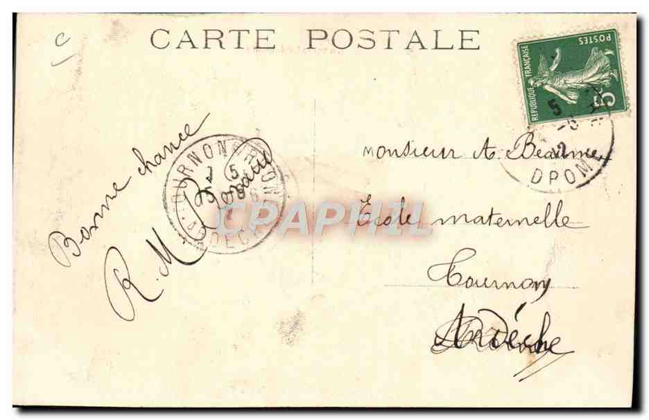CPA Rambouillet La ruche La lecon de botanique — Rückseite