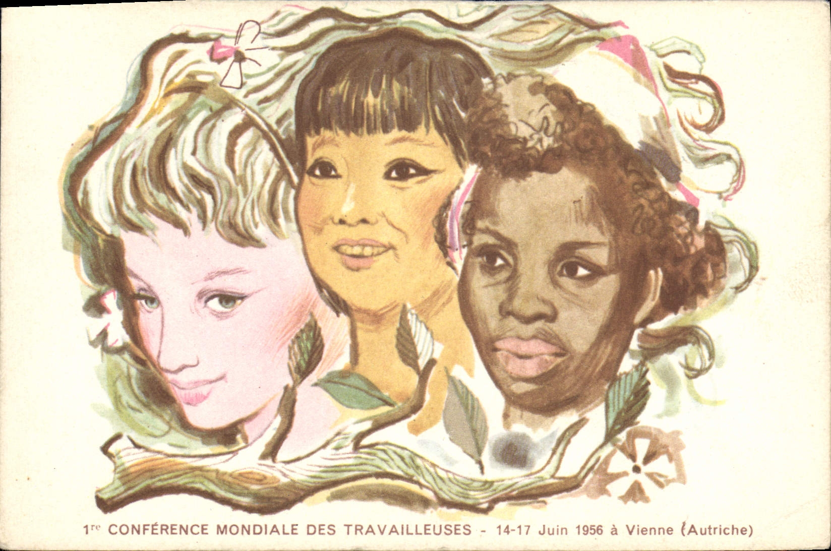 1re Conférence mondiale des travailleuses — 14-17 juin 1956 à Vienne (Autriche) — Éditée par la C.G.T., Imp. Schuster, Paris