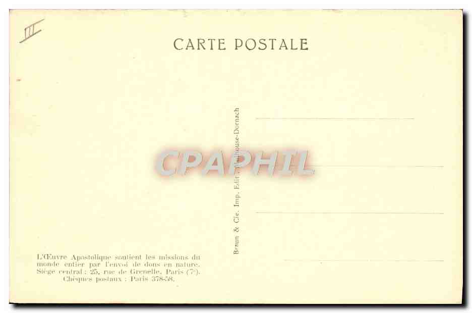 Carte géographique de France de l'Œuvre Apostolique — Éditeur Braun & Cie, Imp. Braun-Dornach — Reverso