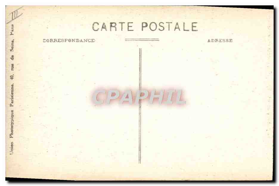 Réfectoire de l'Orphelinat d'ÉLANCOURT — Orphelinat de l'Enfant-Jésus — Union Phototypique Parisienne — Achterkant