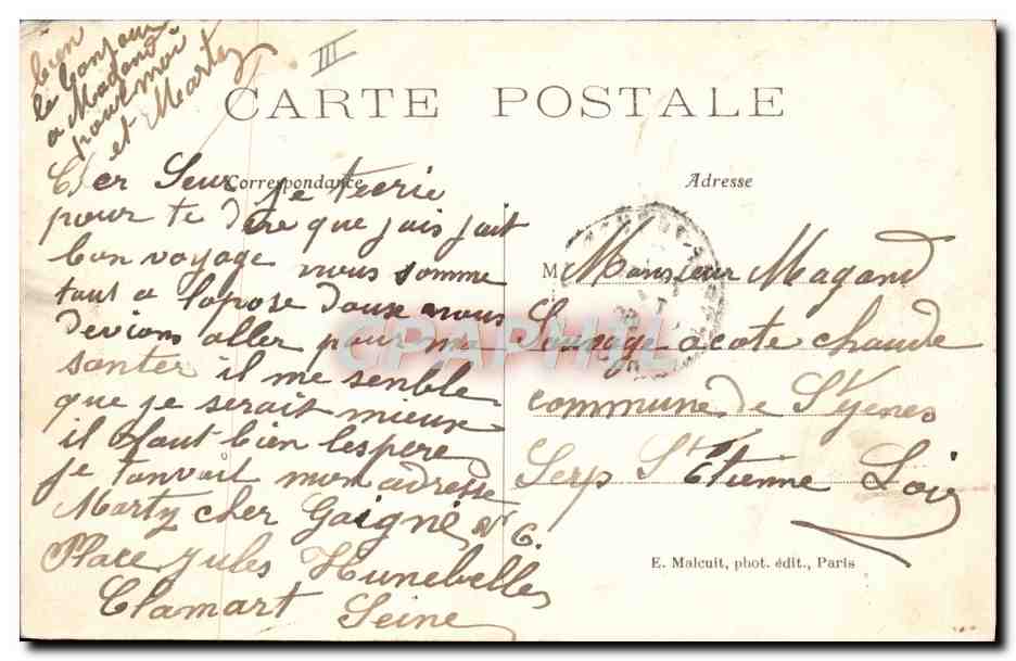 CPA Clamart Vue generale de l'orphelinat de Fleury — Rückseite