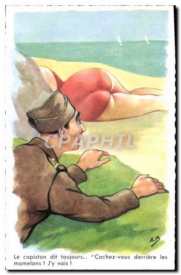 CPA Fantaisie Illustrateur Plage 