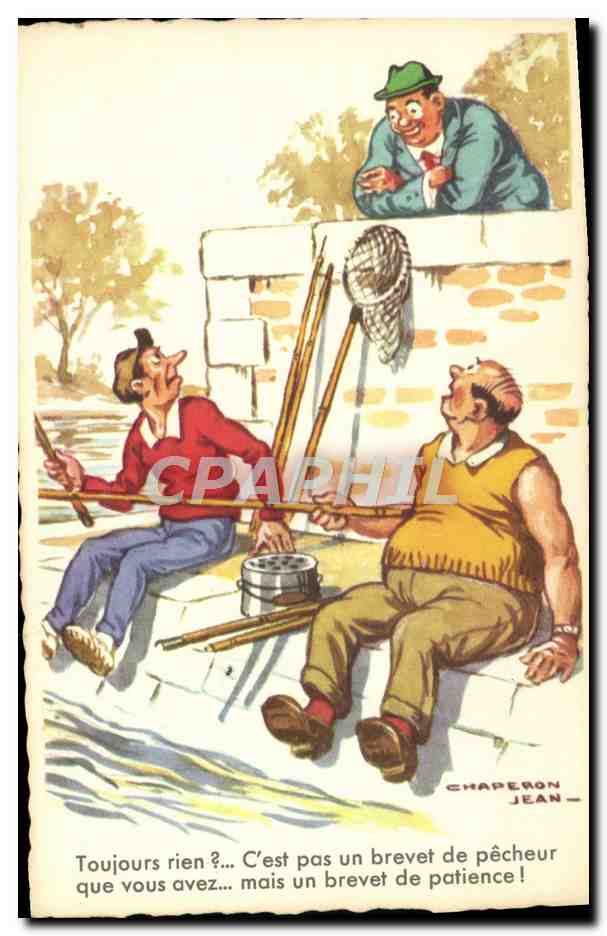 CPA Fantaisie Illustrateur Jean Chaperon Peche 