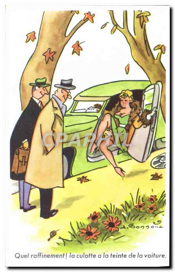 CPA Fantaisie Illustrateur Automobile 