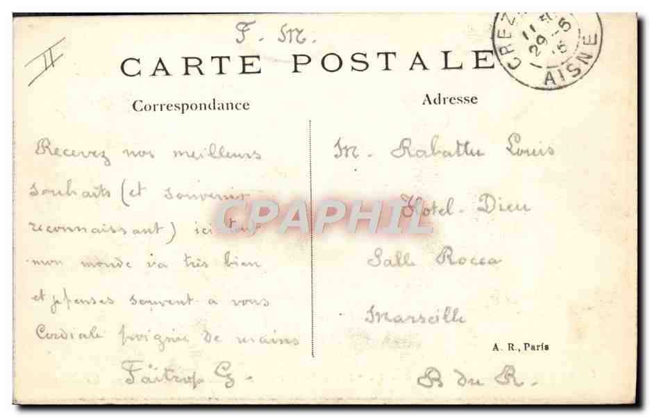 CPA Militaria Une taube ayant survole Paris Environs de Meaux  — Rückseite