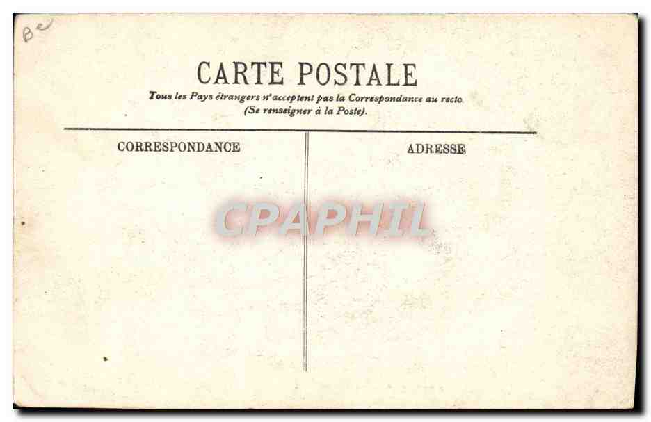 Begrafenis van de slachtoffers van « La République » — Generaal Brun en Generaal Trêmeau bedankend de buitenlandse officieren voor hun aanwezigheid. — LL — Achterkant