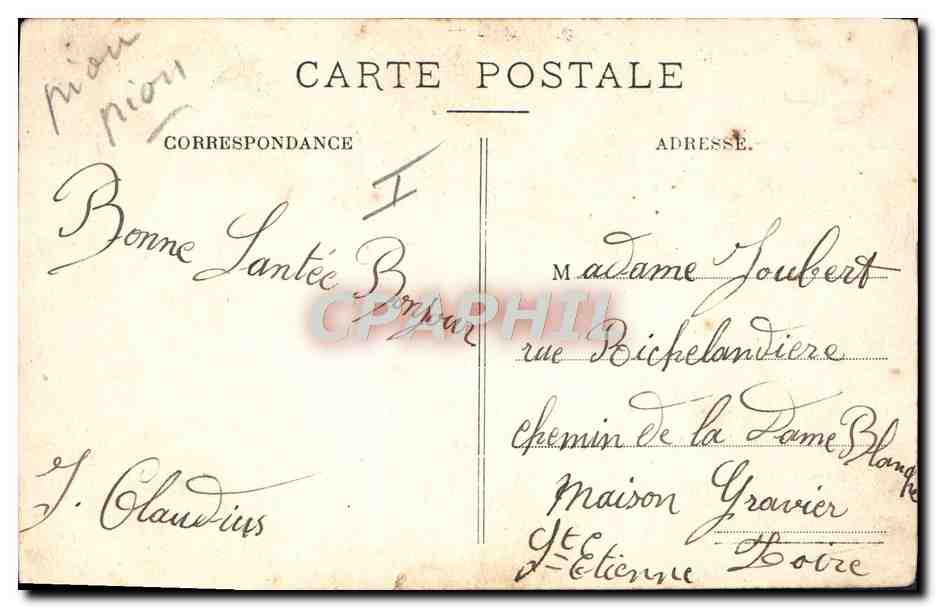 CPA Militaria Soldat — Rückseite